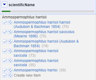 Reconciliation menu for each cell